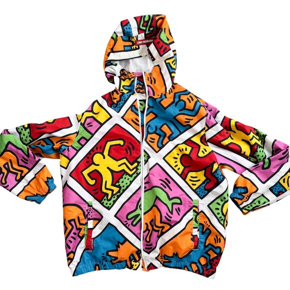 Keith Haring x Members Only Hooded Windbreaker Size XL - Picture 1 of 6